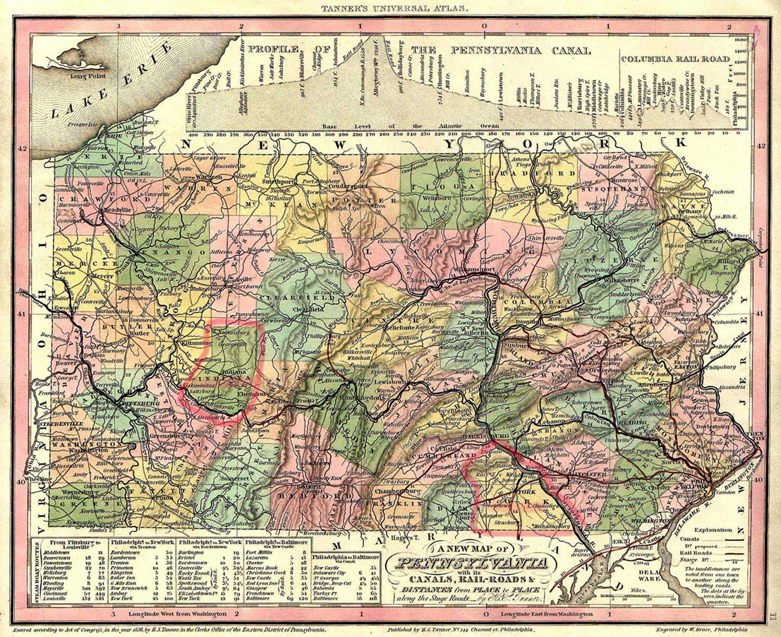 Map of Pennsylvania (smaller version)